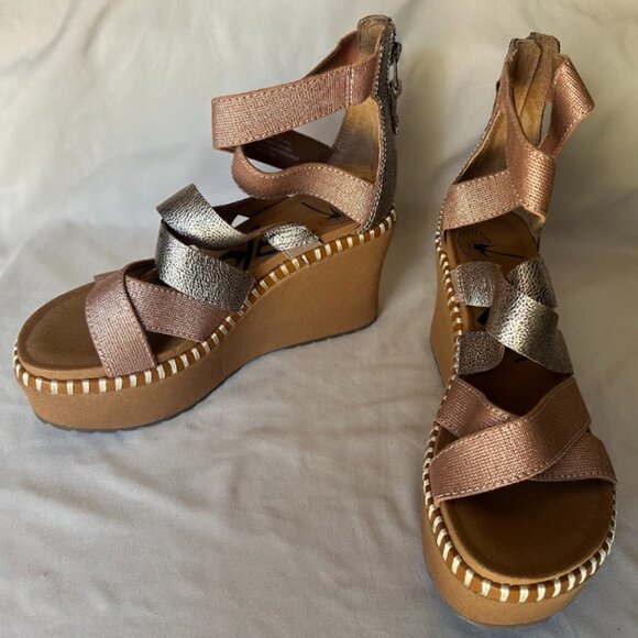 OTBT Pavilion Platform Wedge Sandals Size 7.5 - Picture 1 of 7